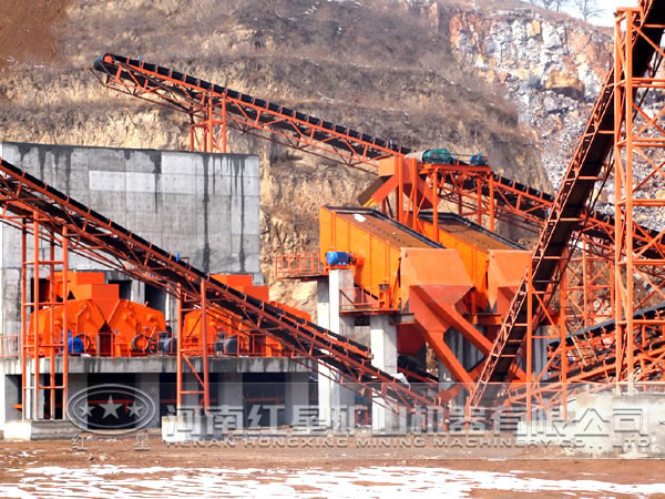 白云石破碎生產線流程 白云石破碎生產線流程