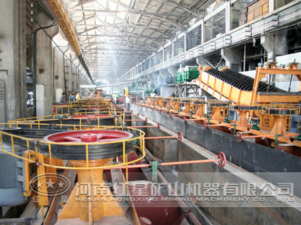 鉛、鋅多金屬礦選礦現場