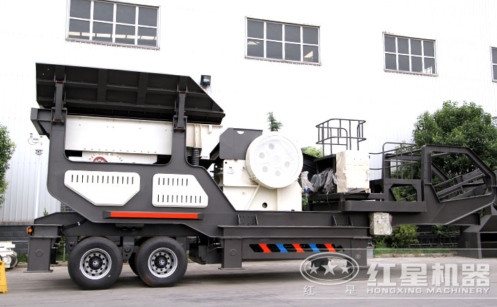 石英砂移動破碎站實拍圖 石英砂移動破碎站實拍圖