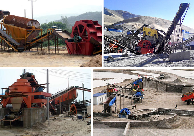 洗砂機作業現場拼圖 洗砂機作業現場拼圖