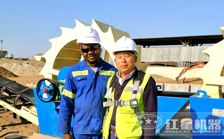 廠家對洗砂機安裝、調試現(xiàn)場 廠家對洗砂機安裝、調試現(xiàn)場