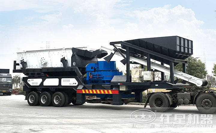 已經(jīng)上路的流動制沙機 已經(jīng)上路的流動制沙機