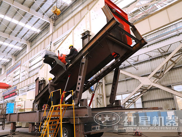 移動環保制砂機生產車間 移動環保制砂機生產車間