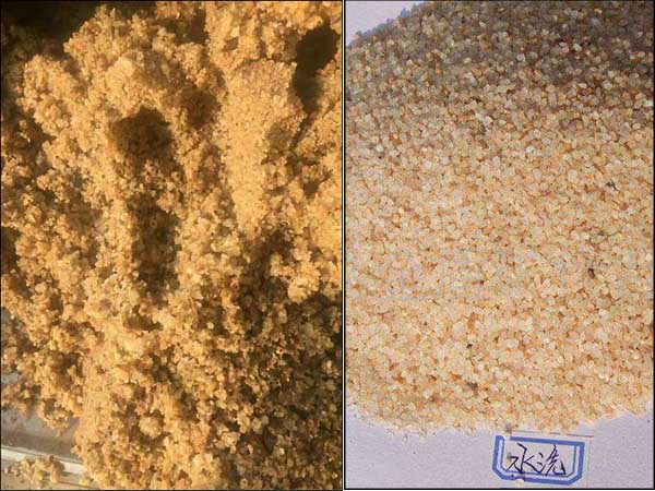 沙清洗前后對比圖 沙清洗前后對比圖