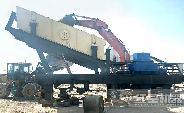 移動制砂機設備客戶現場 移動制砂機設備客戶現場