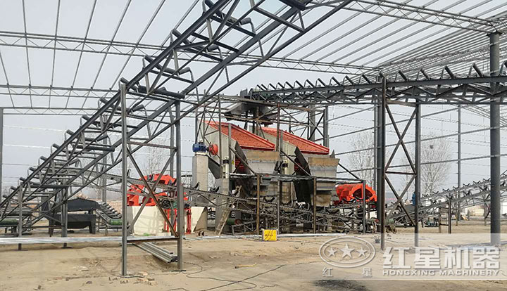 洗砂機現場 洗砂機現場