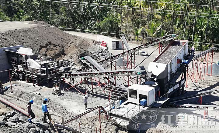 移動制砂現場 移動制砂現場