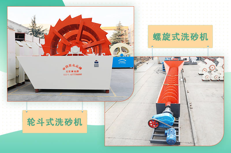 輪斗洗砂機(jī)和螺旋洗砂機(jī)對比圖 輪斗洗砂機(jī)和螺旋洗砂機(jī)對比圖