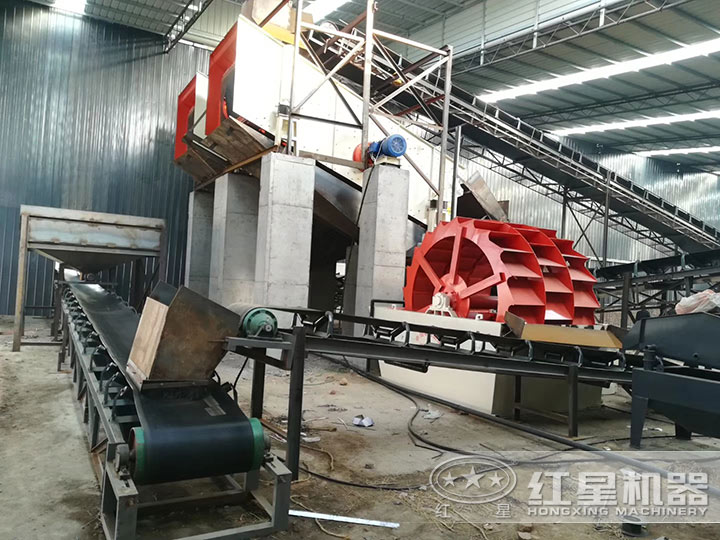 沙子清洗現場 沙子清洗現場