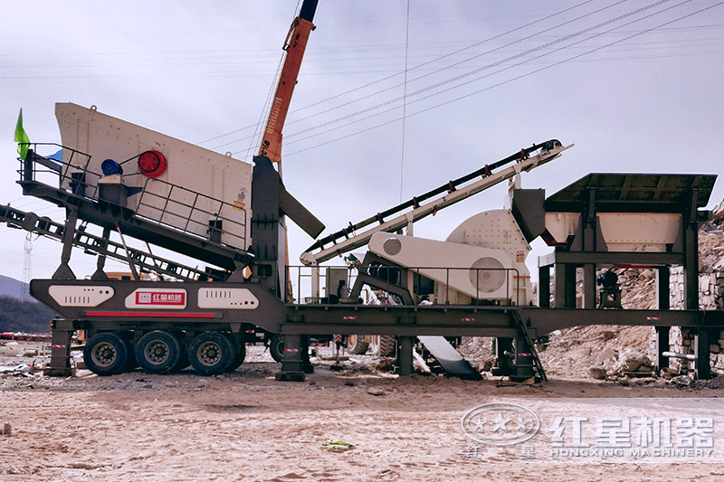 移動破碎一體成型機客戶現場 移動破碎一體成型機客戶現場