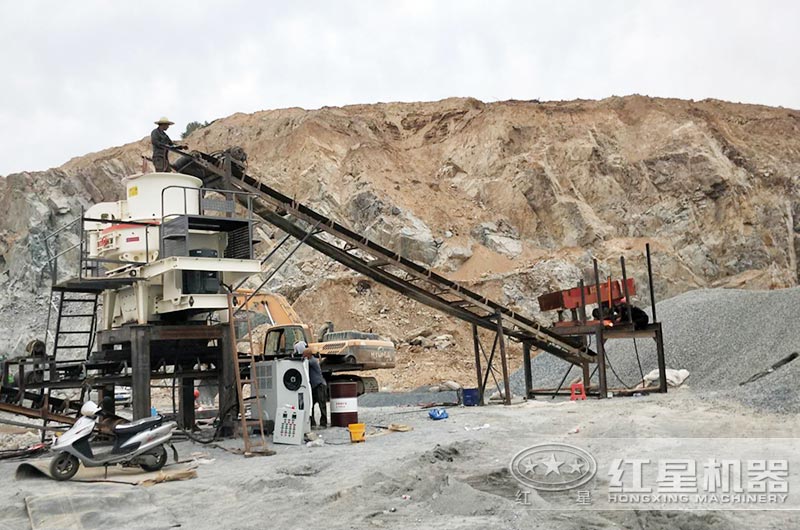 制砂機(jī)作業(yè)現(xiàn)場(chǎng) 制砂機(jī)作業(yè)現(xiàn)場(chǎng)