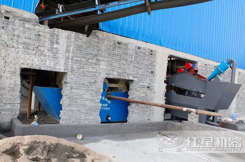 洗砂機現場 洗砂機現場